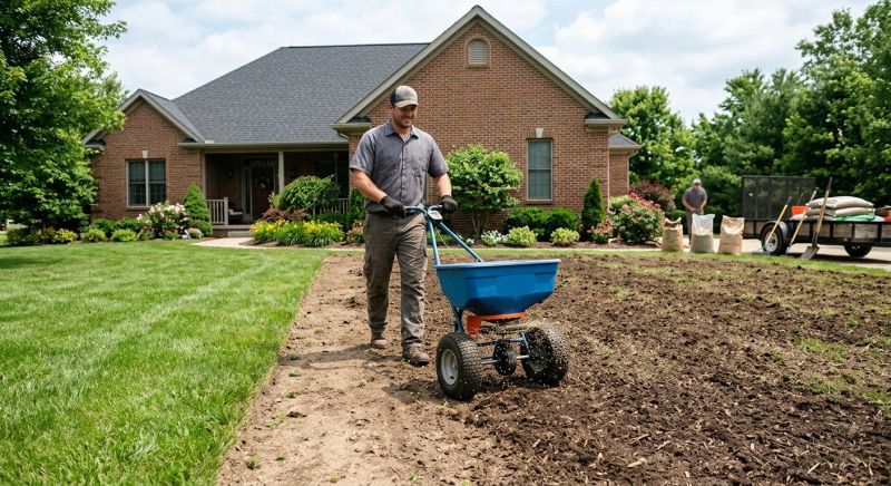 New Construction Lawn Seeding in Ventura County, CA