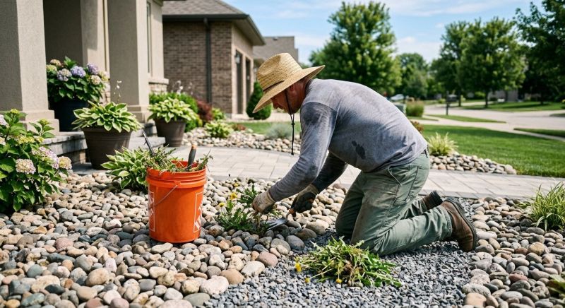 Rock Bed Weeding in Rockwall, TX