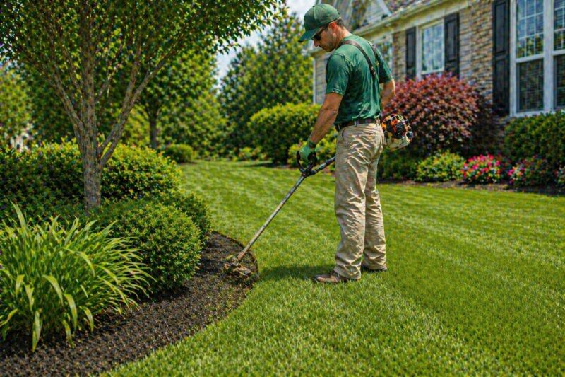 Weed Whacking in Bowie, MD